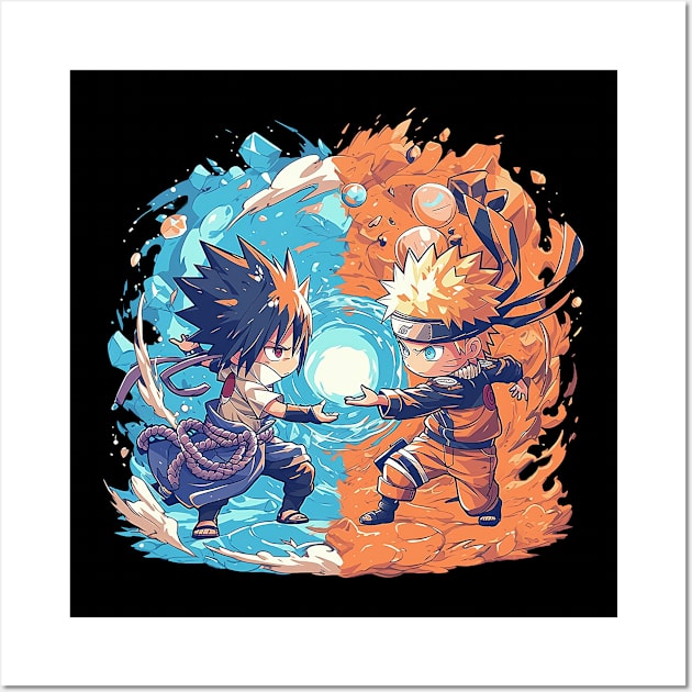 naruto v sasuke Wall Art by StevenBag